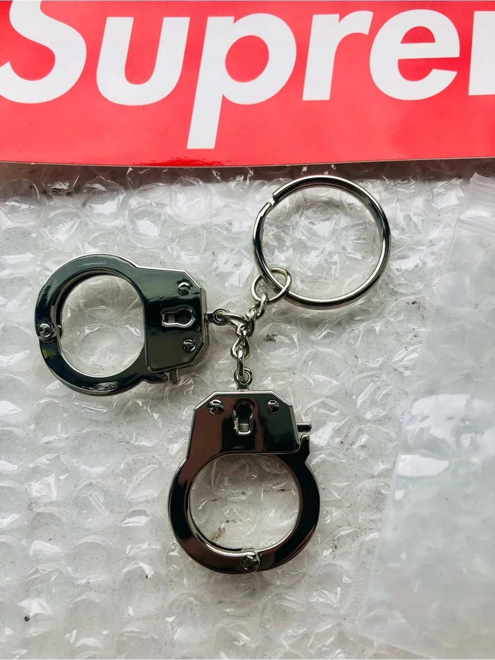 Supreme streetwear keyring